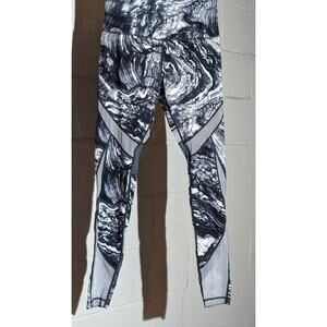 Zella High Waist Studio Lite Print Leggings Activewear Mesh Panels Medium